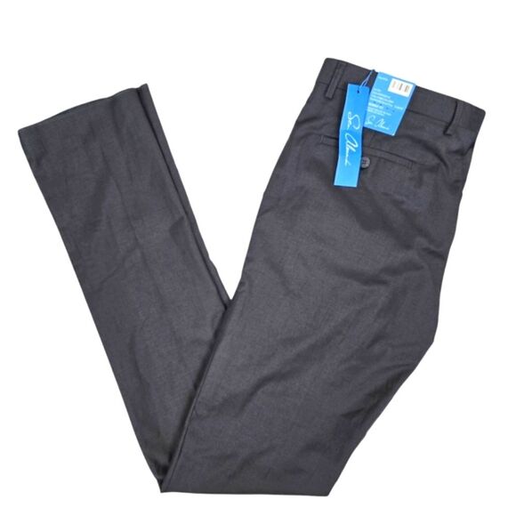 NEW Sean Alexander Skinny Fit Charcoal Gray Dress Pants 34 - Picture 1 of 6